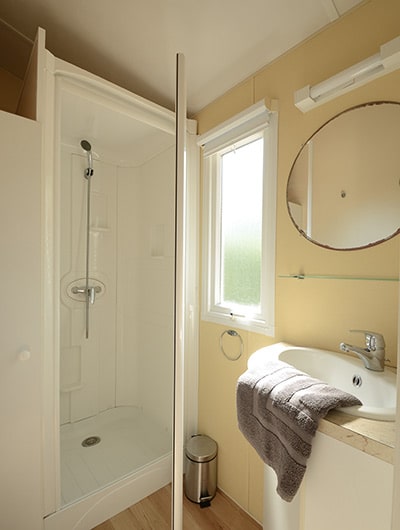 Salle de bain du mobil-home