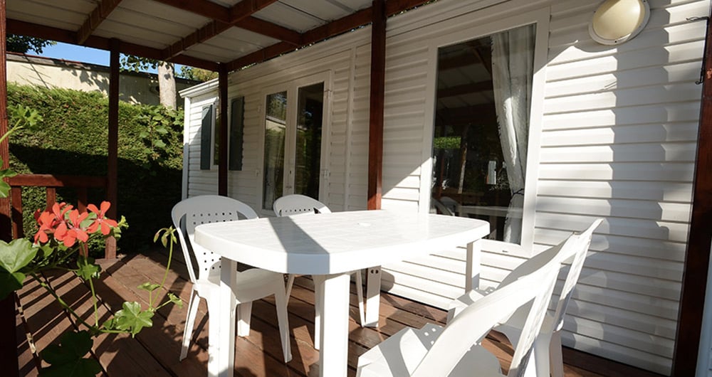 Terrasse du mobil-home