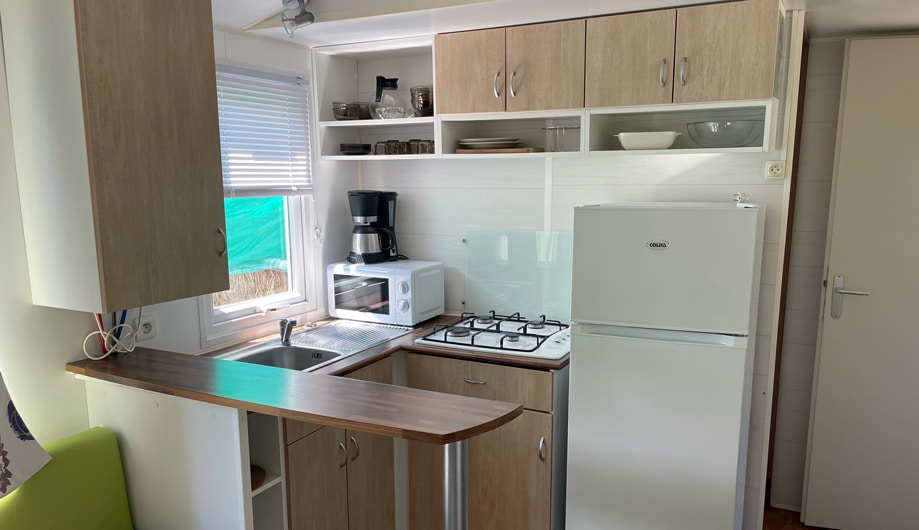 Cuisine équipée mobile-home premium
