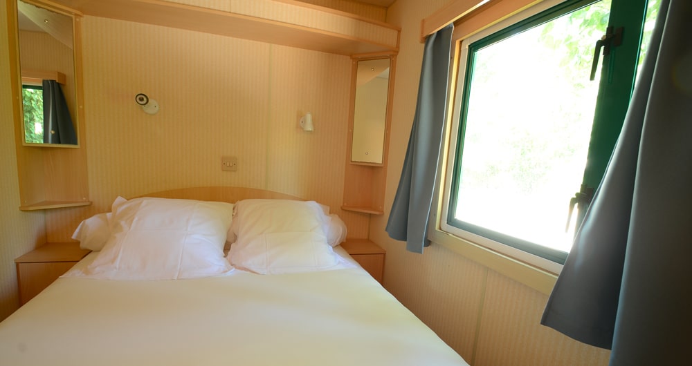 Lit double mobile-home camping Vendée