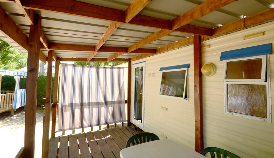 Terrasse du mobile home standard